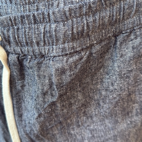 J Crew Drawstring Linen Pants-Sz L - Picture 2 of 8